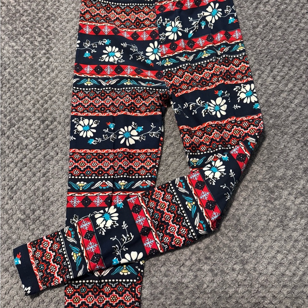 Floral Patterned Kids Leggings